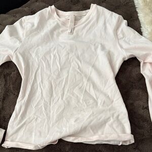 SKIMS Light Pink Long Sleeve Tee